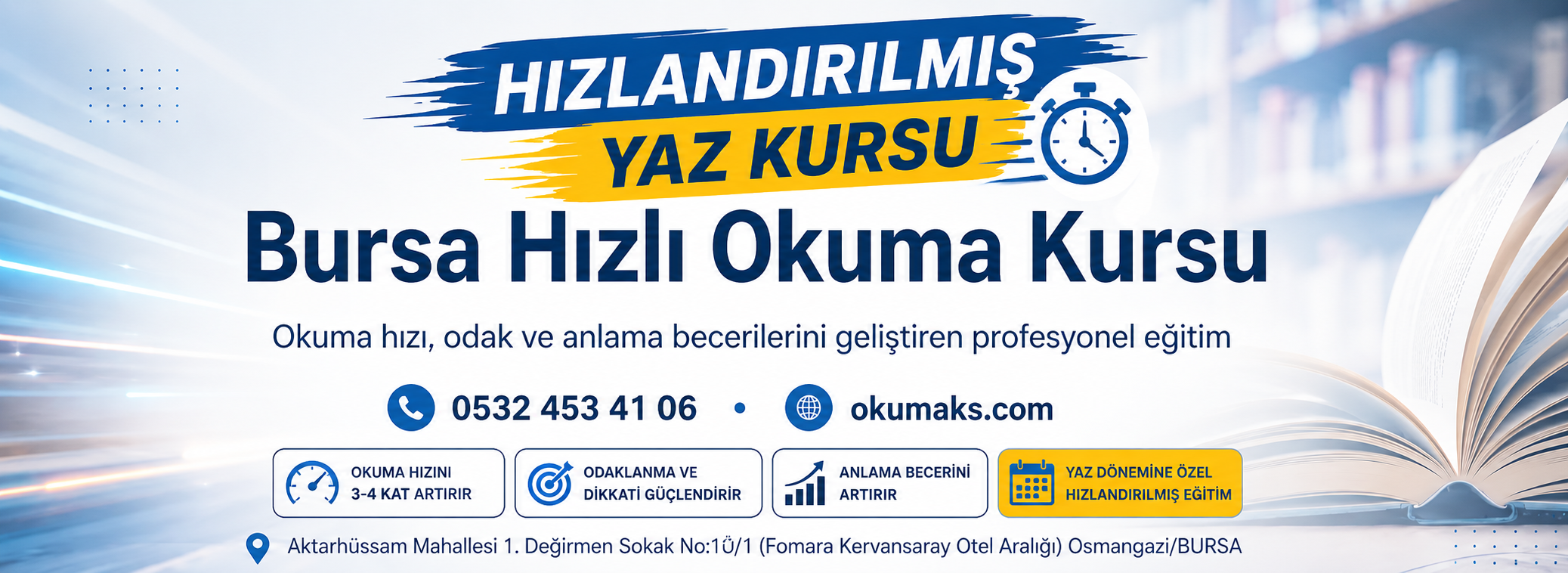 Hızlı Okuma Yaz Kursu Bursa